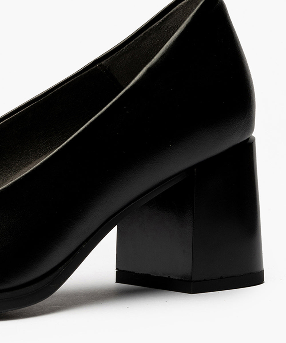 Zapato de Salón Mujer Tacón Alto Negro
