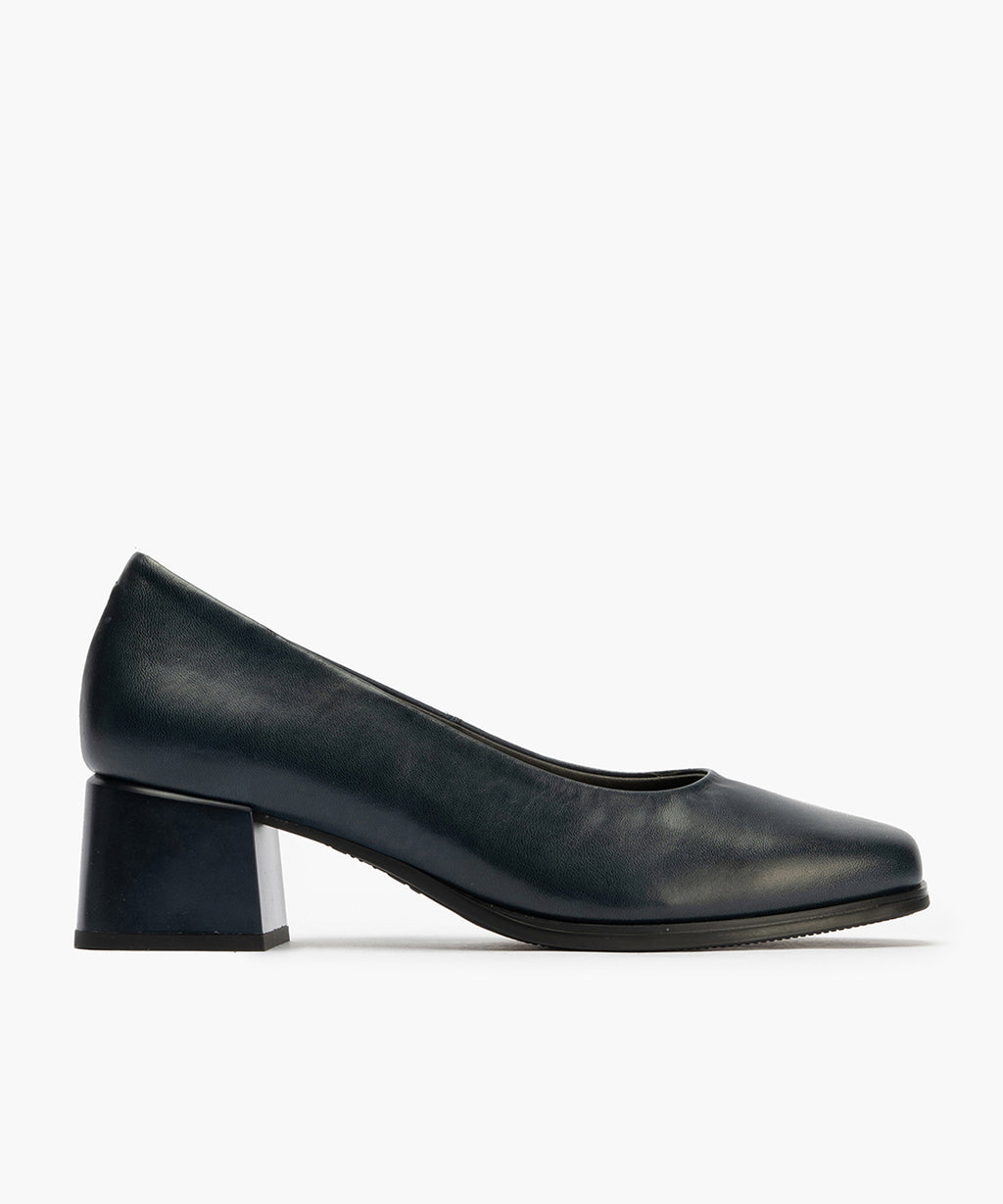 Zapato de Salón Mujer Tacón Medio Azul