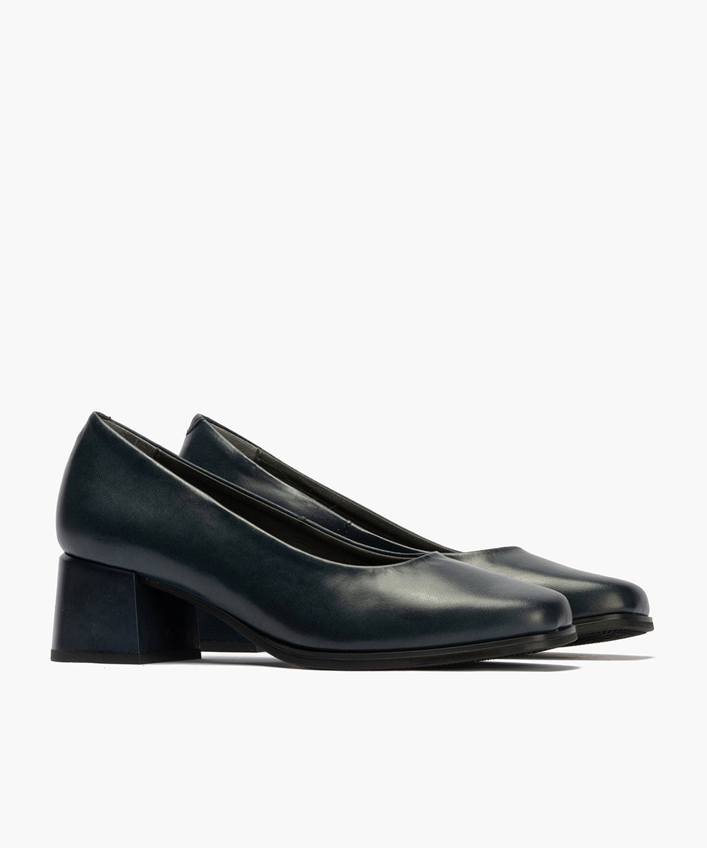 Zapato de Salón Mujer Tacón Medio Azul