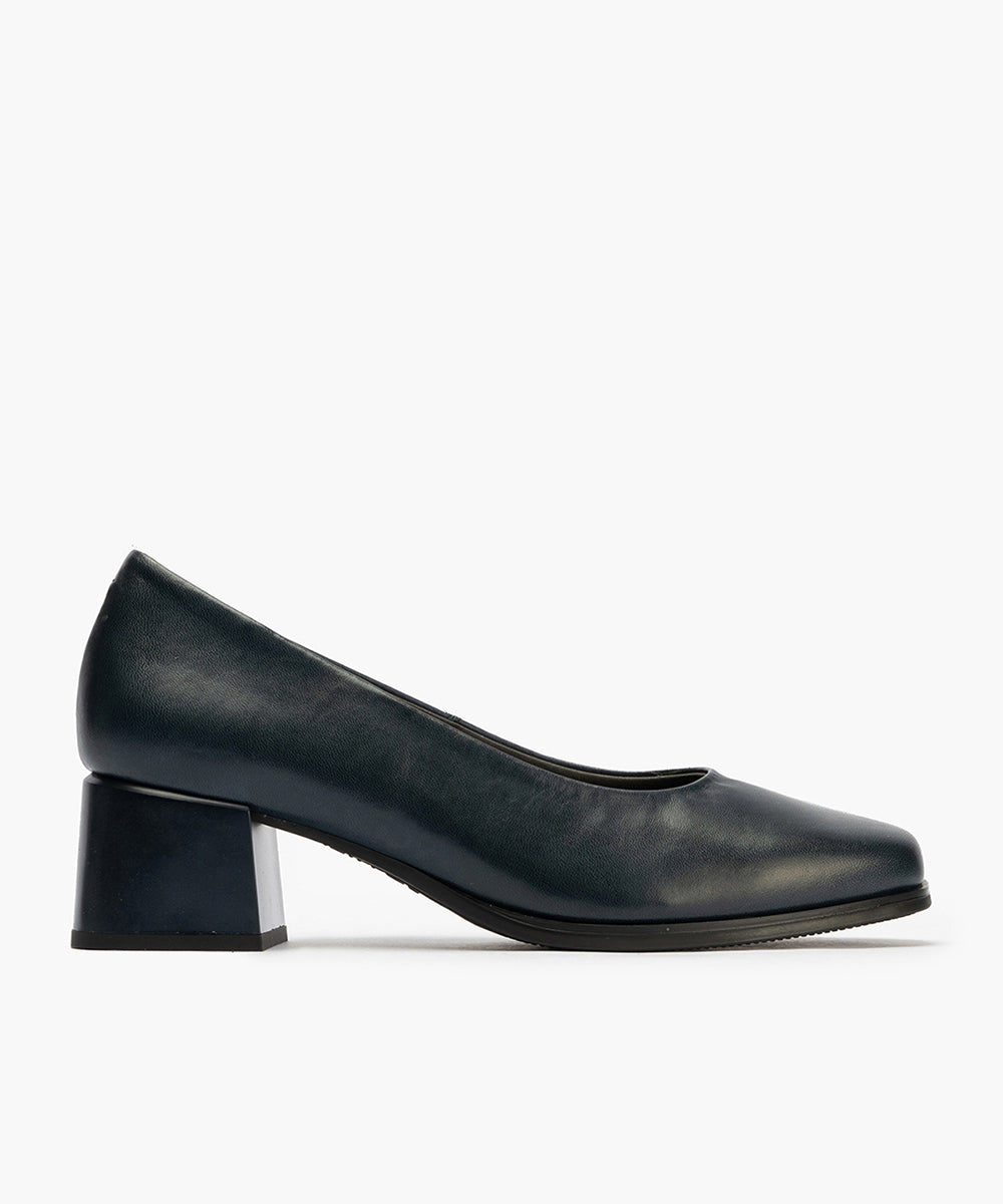 Zapato de Salón Mujer Tacón Medio Azul