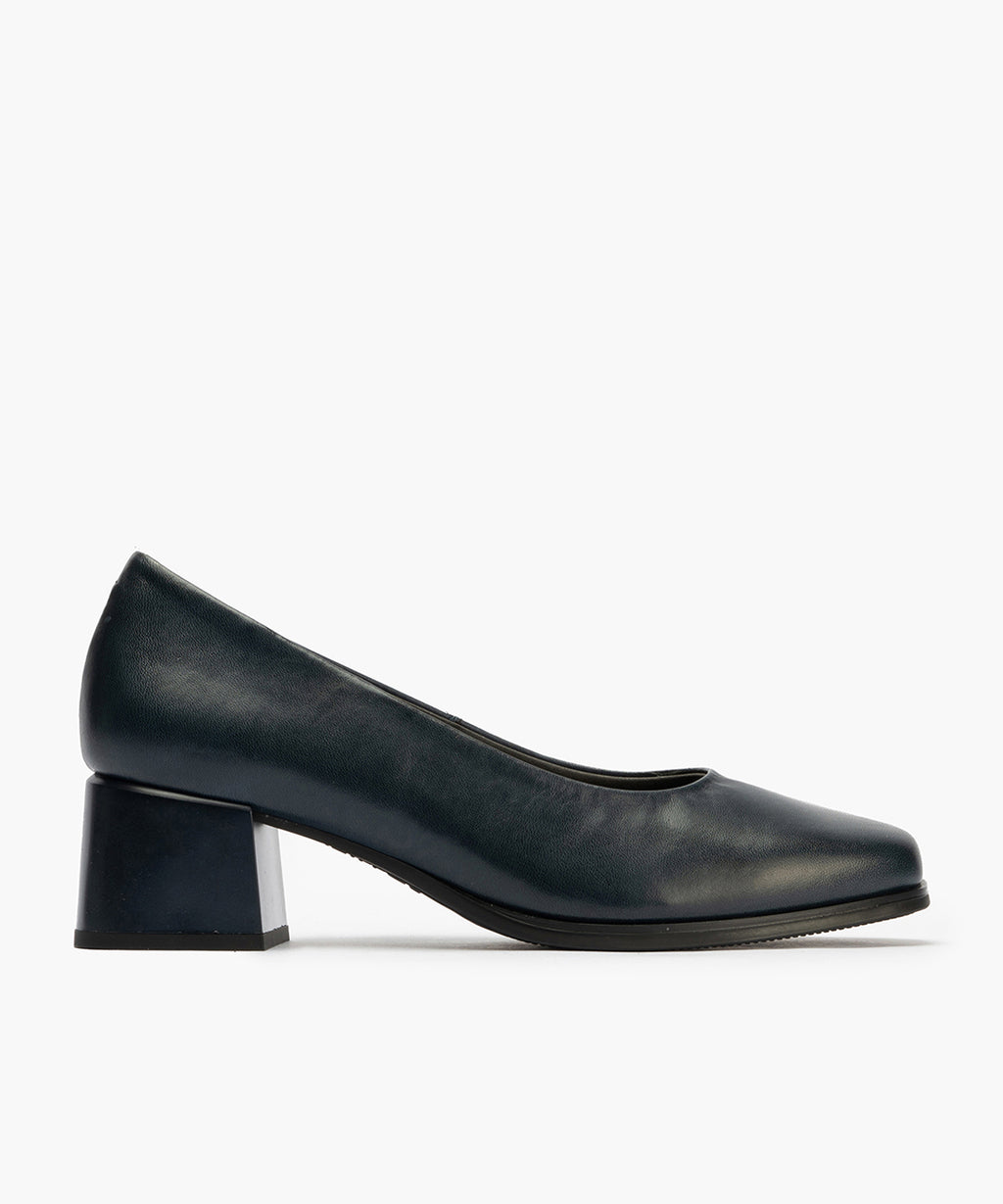 Zapato de Salón Mujer Tacón Medio Azul