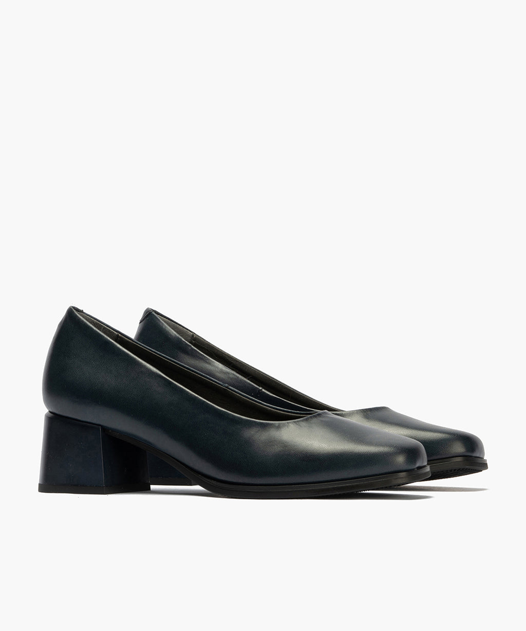 Zapato de Salón Mujer Tacón Medio Azul