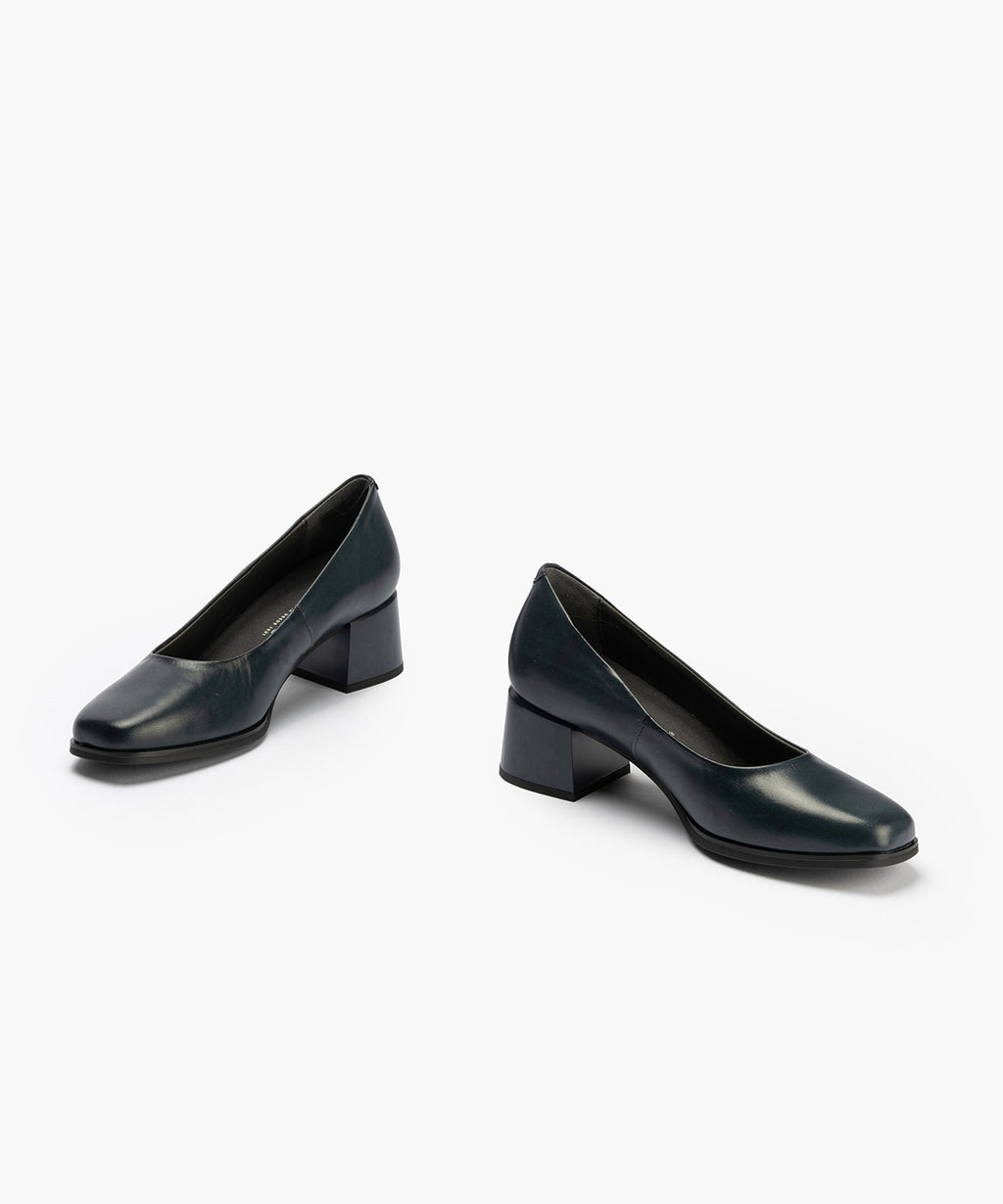 Zapato de Salón Mujer Tacón Medio Azul