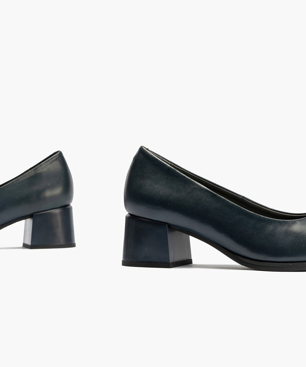 Zapato de Salón Mujer Tacón Medio Azul