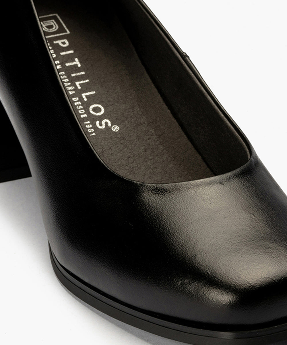 Zapato de Salón Mujer Tacón Medio Negro