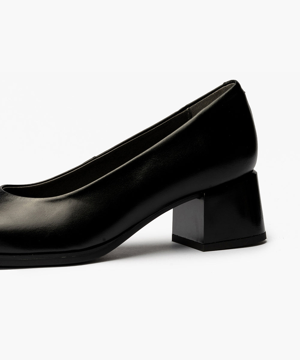 Zapato de Salón Mujer Tacón Medio Negro