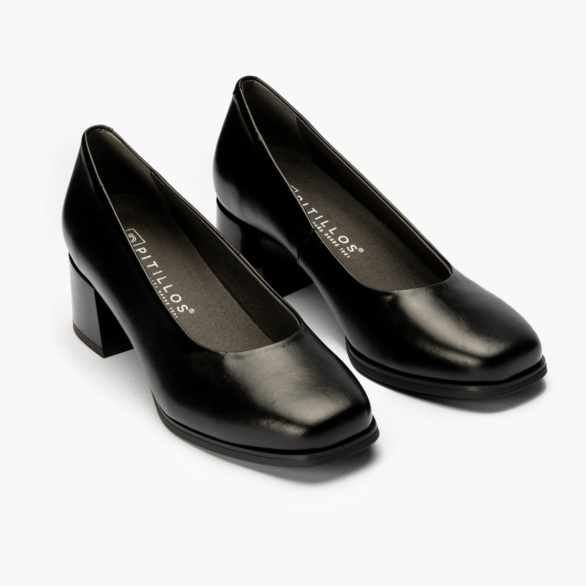 Zapato de Salón Mujer Tacón Medio Negro