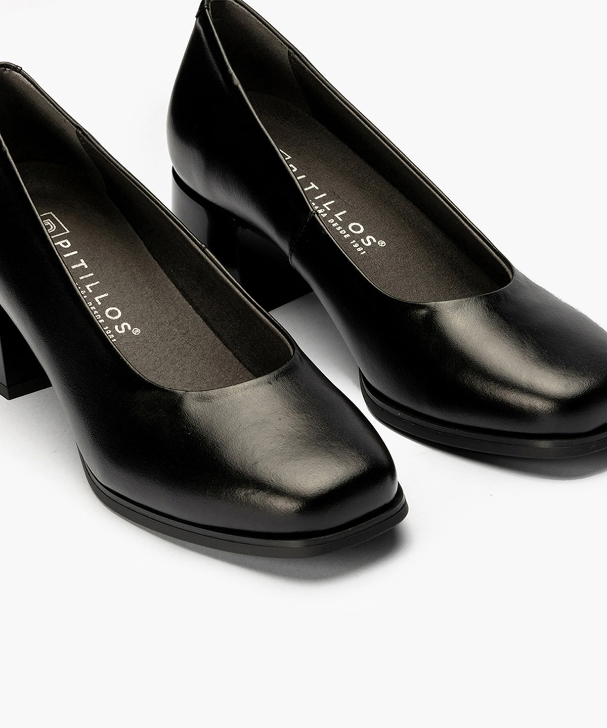 Zapato de Salón Mujer Tacón Medio Negro