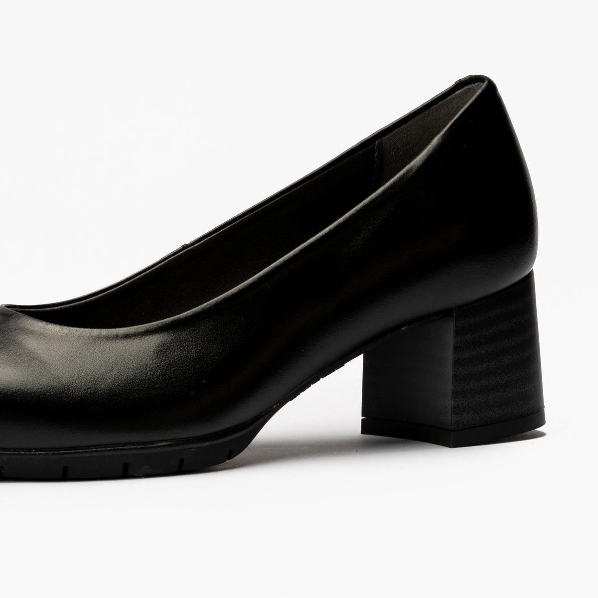 Zapato de Salón Mujer Tacón Medio Negro