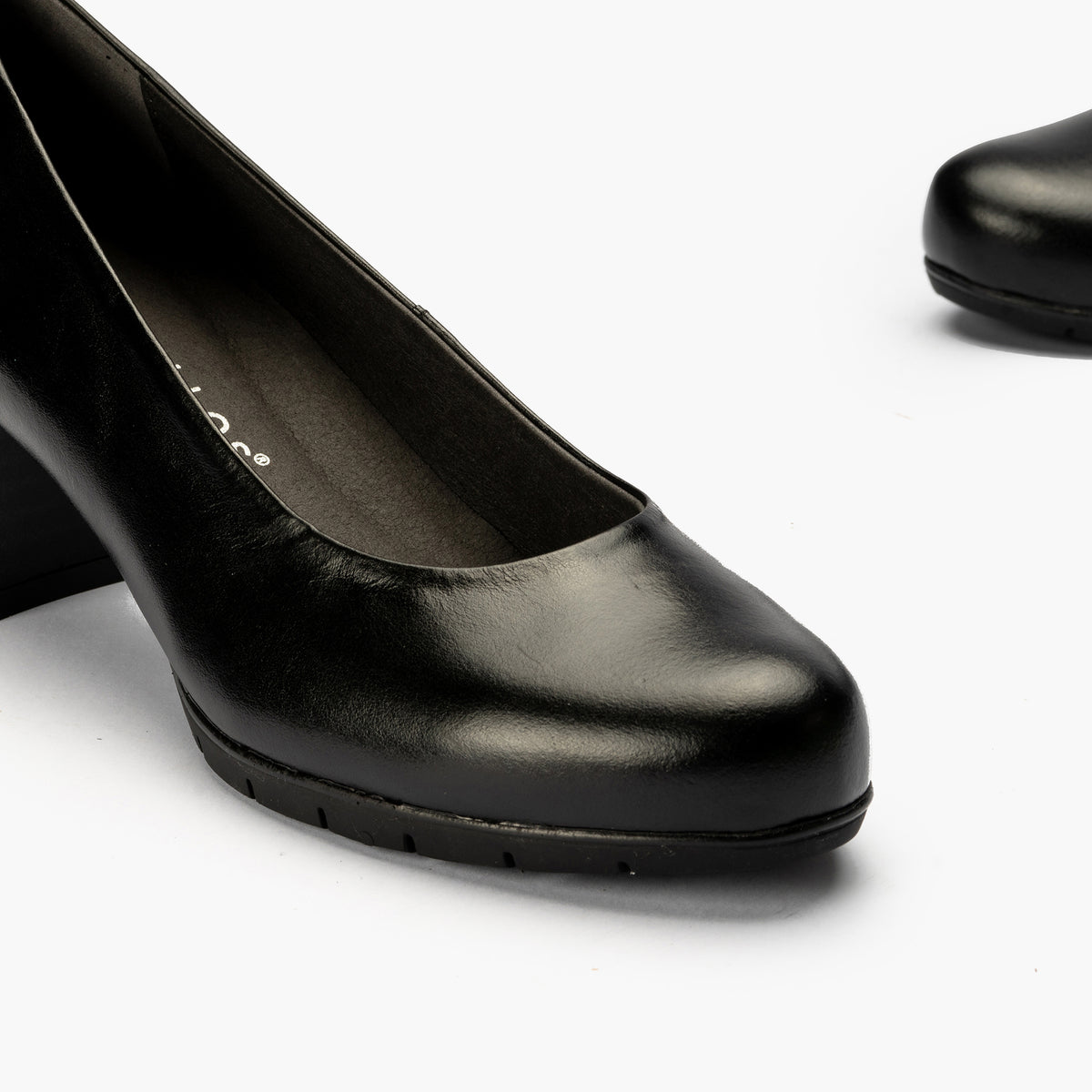 Zapato de Salón Mujer Tacón Medio Negro