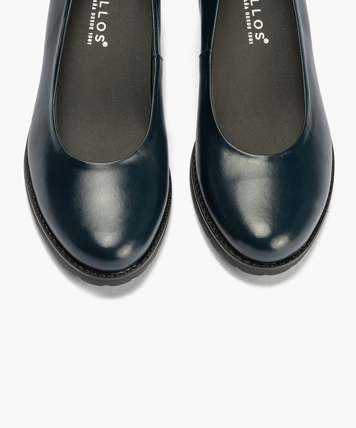 Zapato de Salón Clásico Tacón Medio Azul