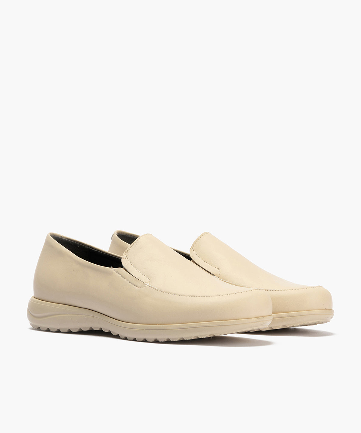 Mocasín Mujer Cuña Baja Beige