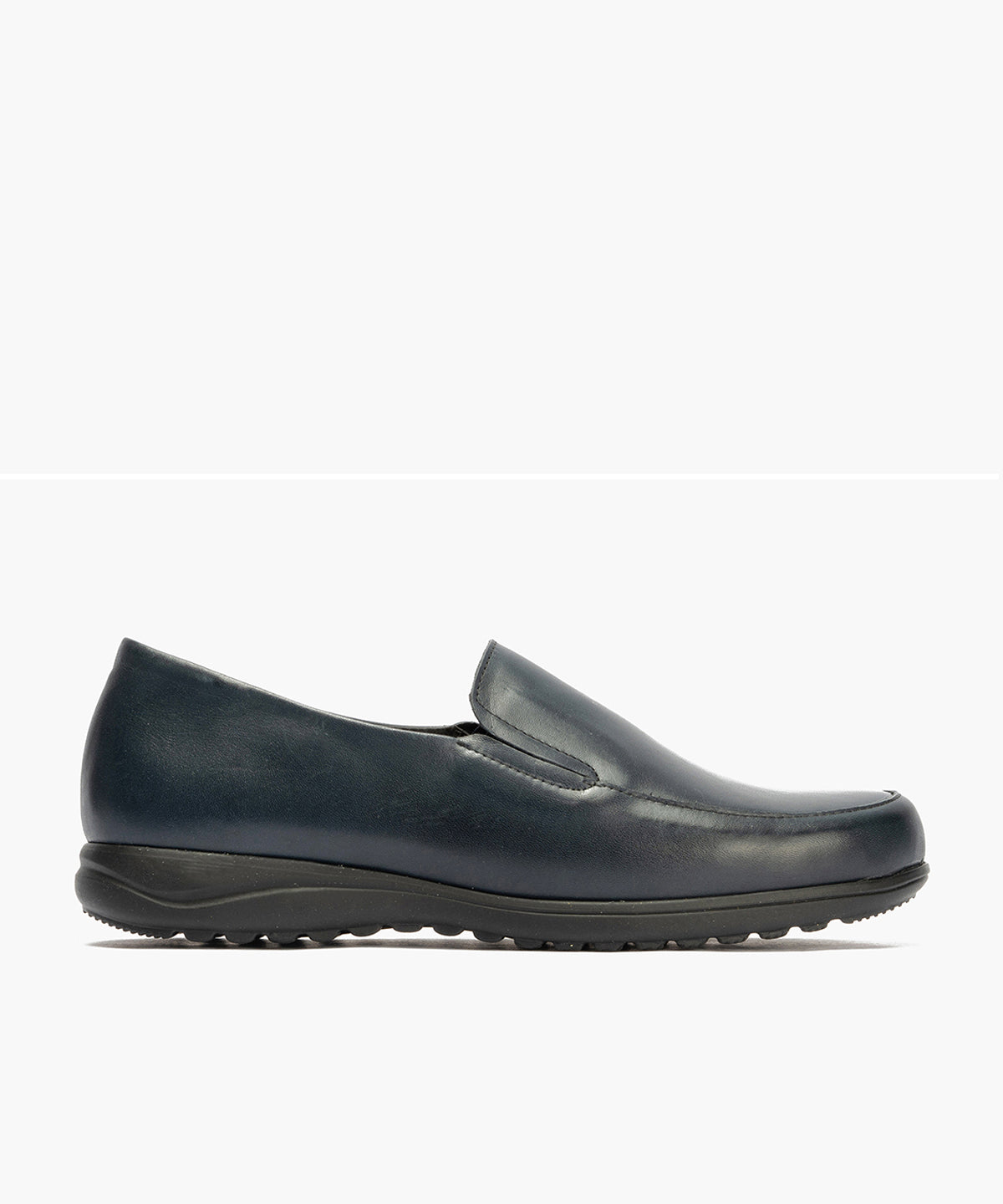 Mocasín Mujer Cuña Baja Azul