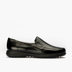 Mocasín Mujer Cuña Baja Negro