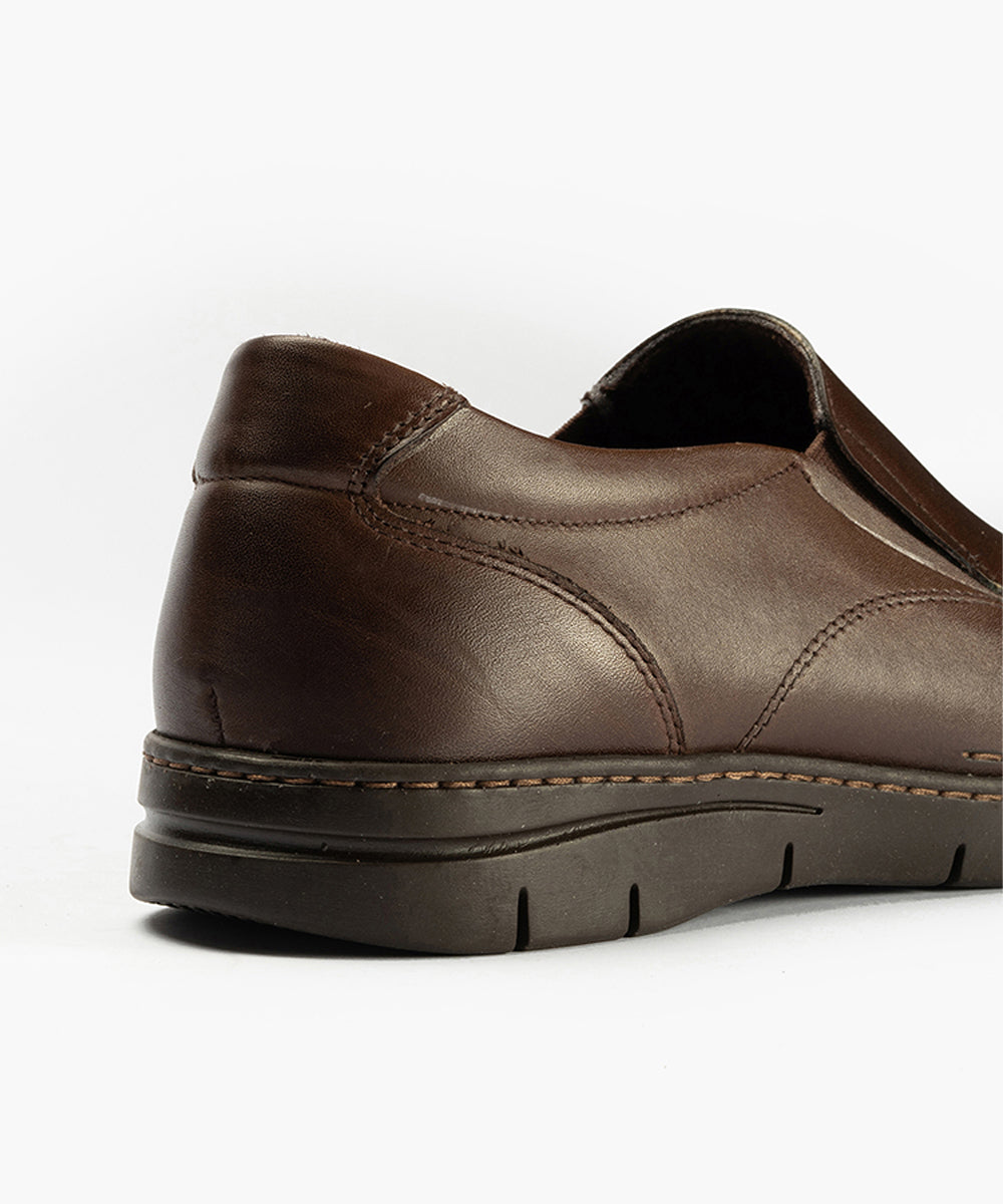 Mocasín Hombre Piel Marrón