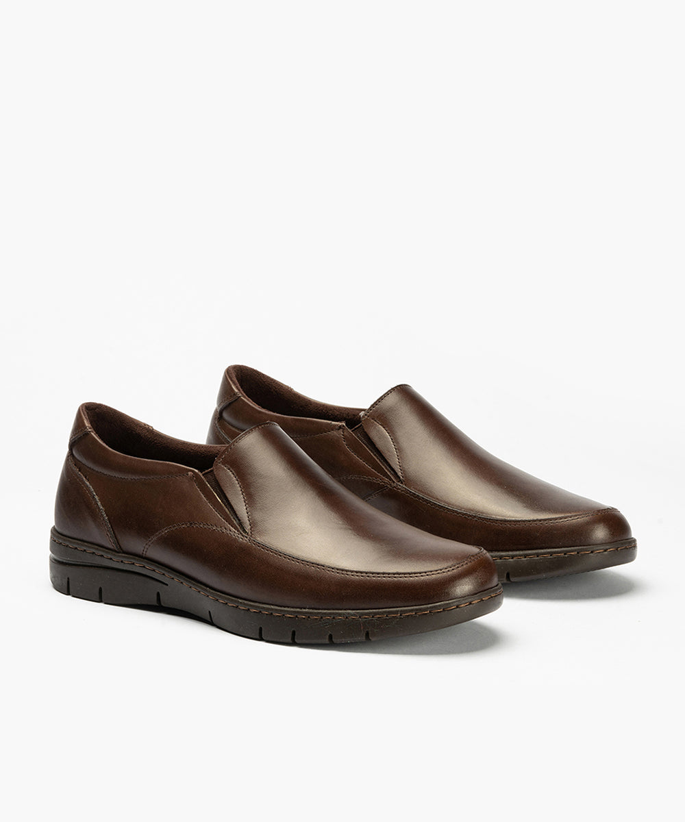 Mocasín Hombre Piel Marrón