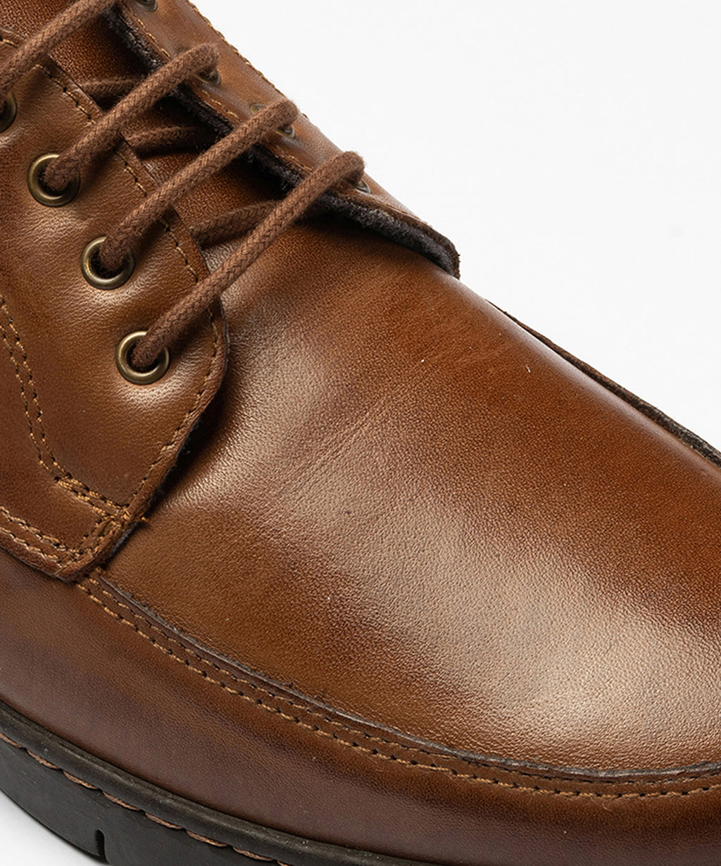 Zapato Blucher Hombre Marrón Claro