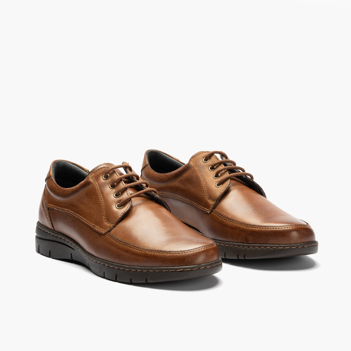 Zapato Blucher Hombre Marrón Claro