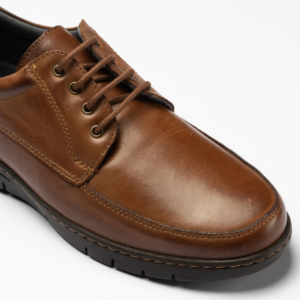 Zapato Blucher Hombre Marrón Claro