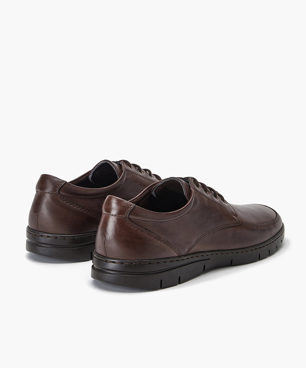 Zapato Blucher Hombre Marron