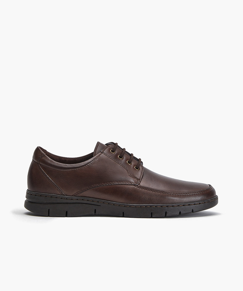 Zapato Blucher Hombre Marron
