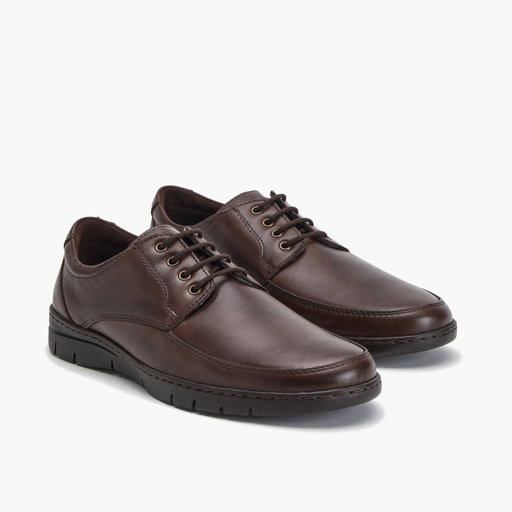 Zapato Blucher Hombre Marron