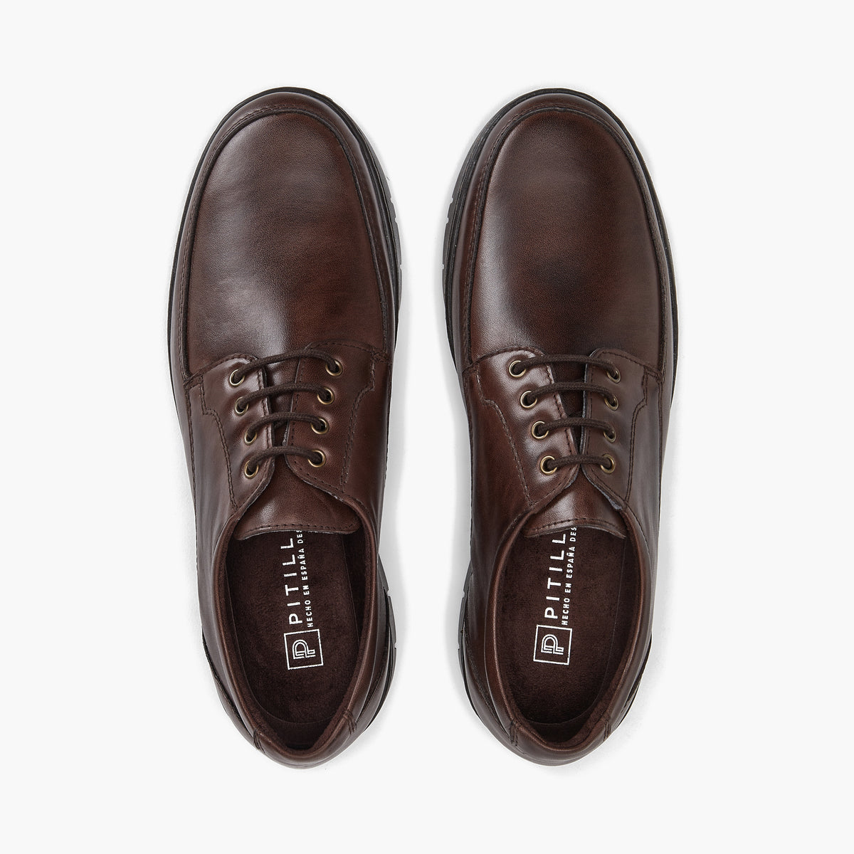 Zapato Blucher Hombre Marron