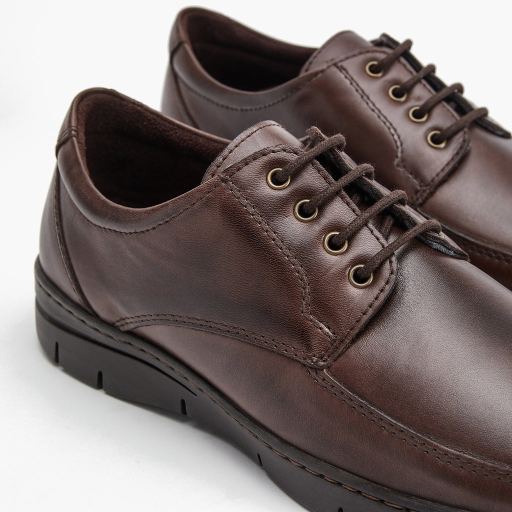 Zapato Blucher Hombre Marron