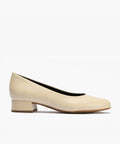 Zapato de Salón Tacón Bajo Beige