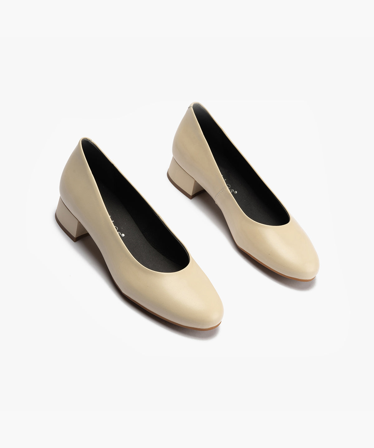 Zapato de Salón Tacón Bajo Beige