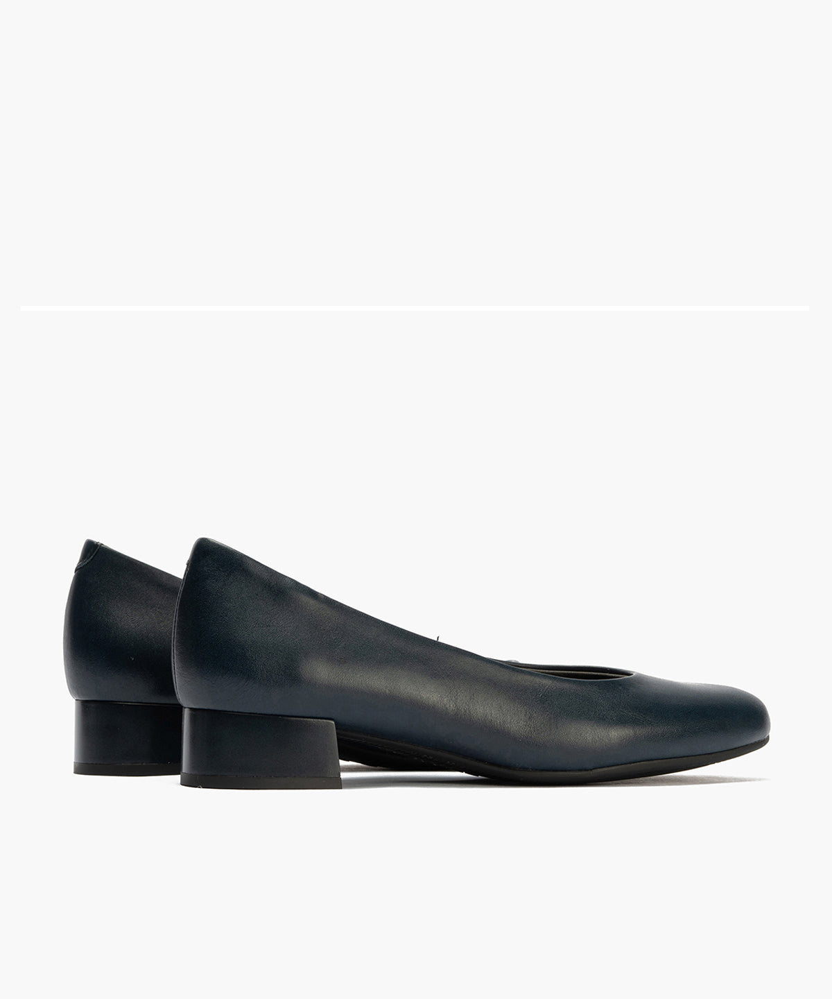 Zapato de Salón Tacón Bajo Azul