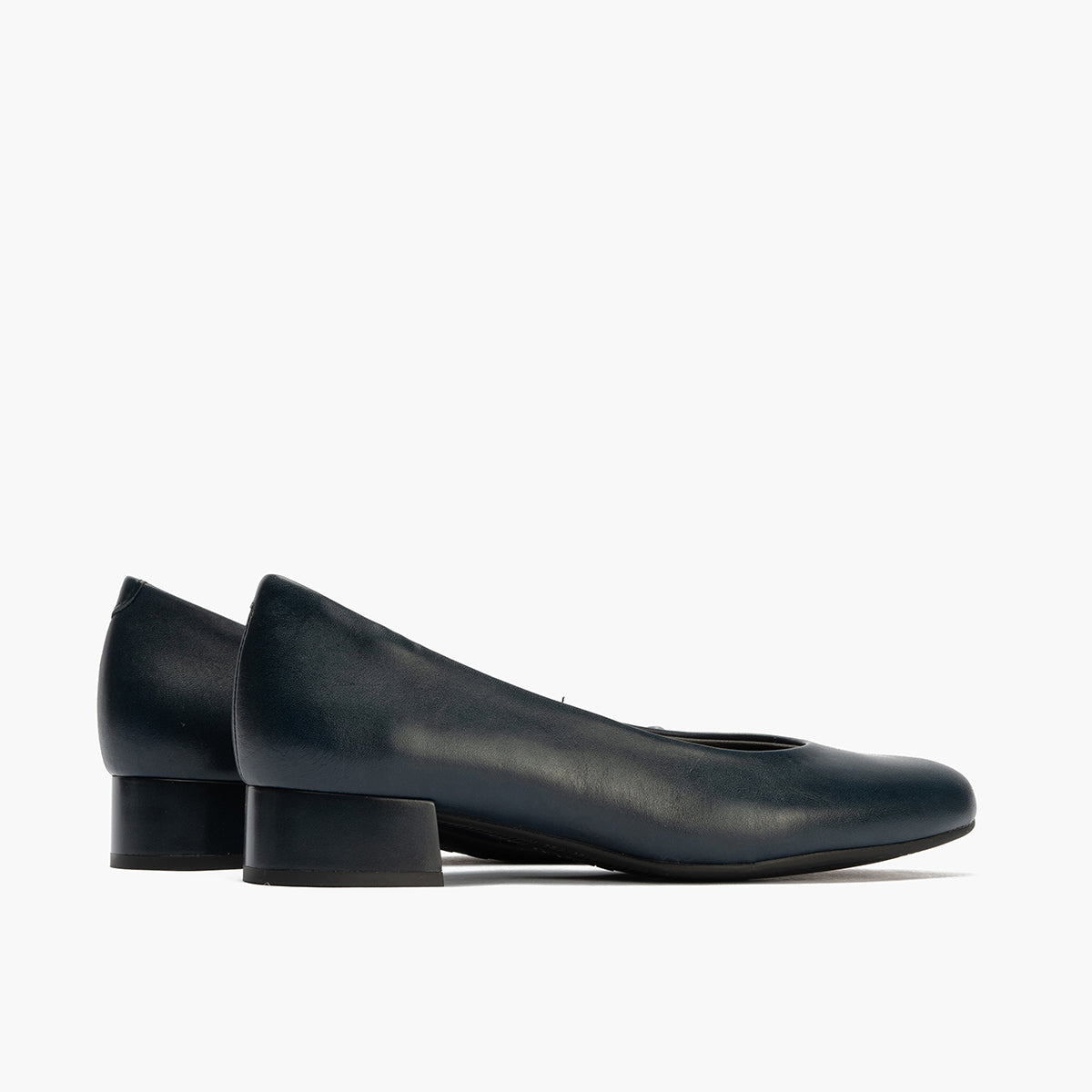 Zapato de Salón Tacón Bajo Azul