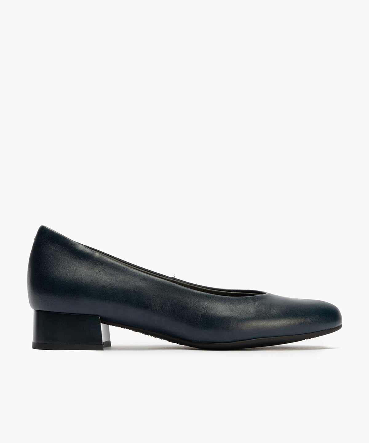 Zapato de Salón Tacón Bajo Azul