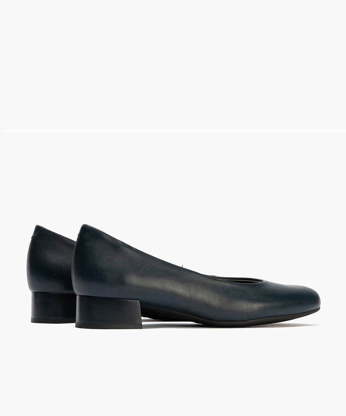 Zapato de Salón Tacón Bajo Azul