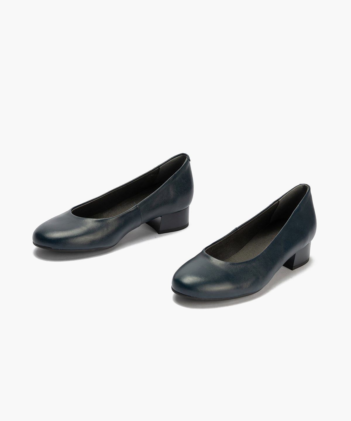 Zapato de Salón Tacón Bajo Azul