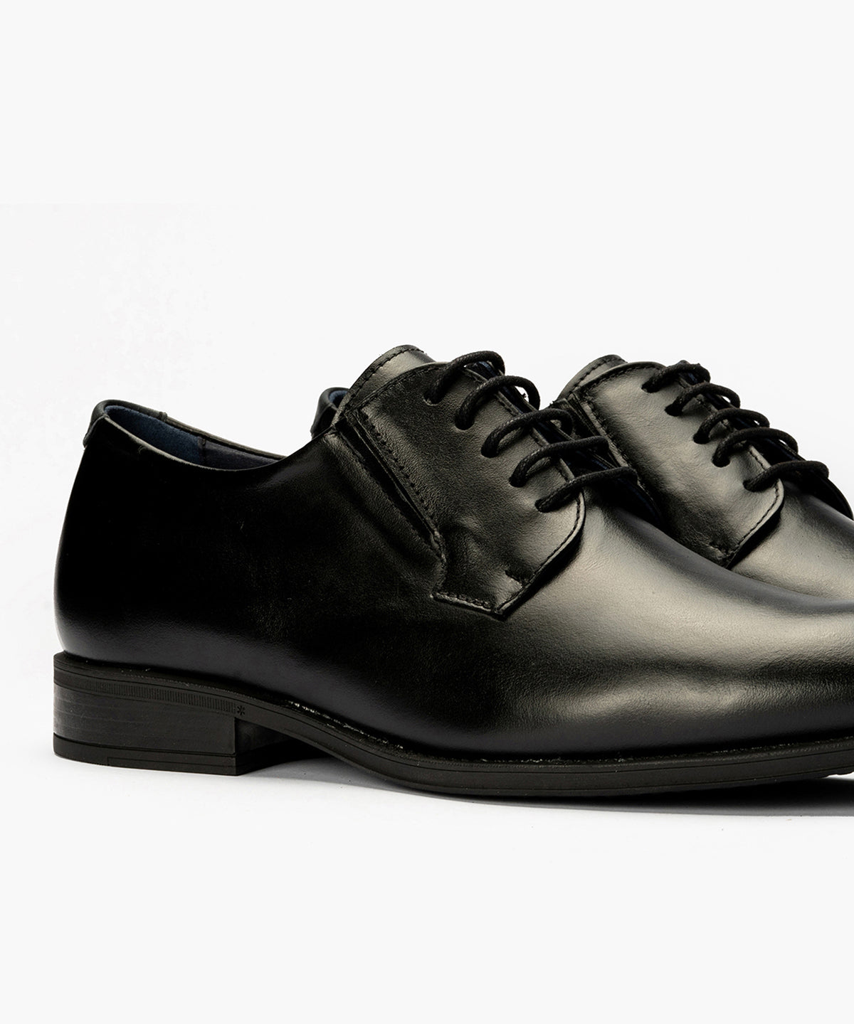 Zapato Blucher Tacón Hombre Negro