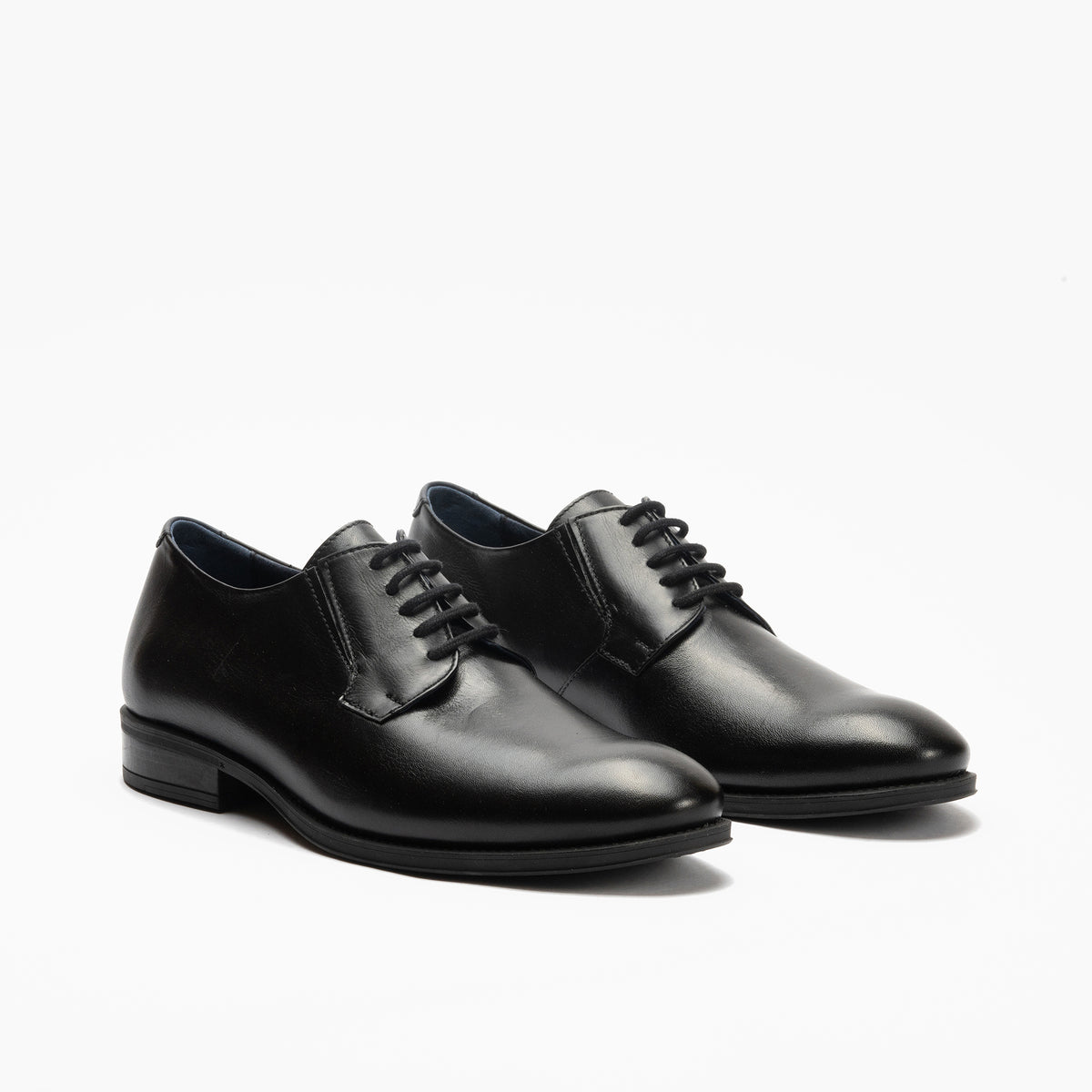 Zapato Blucher Tacón Hombre Negro
