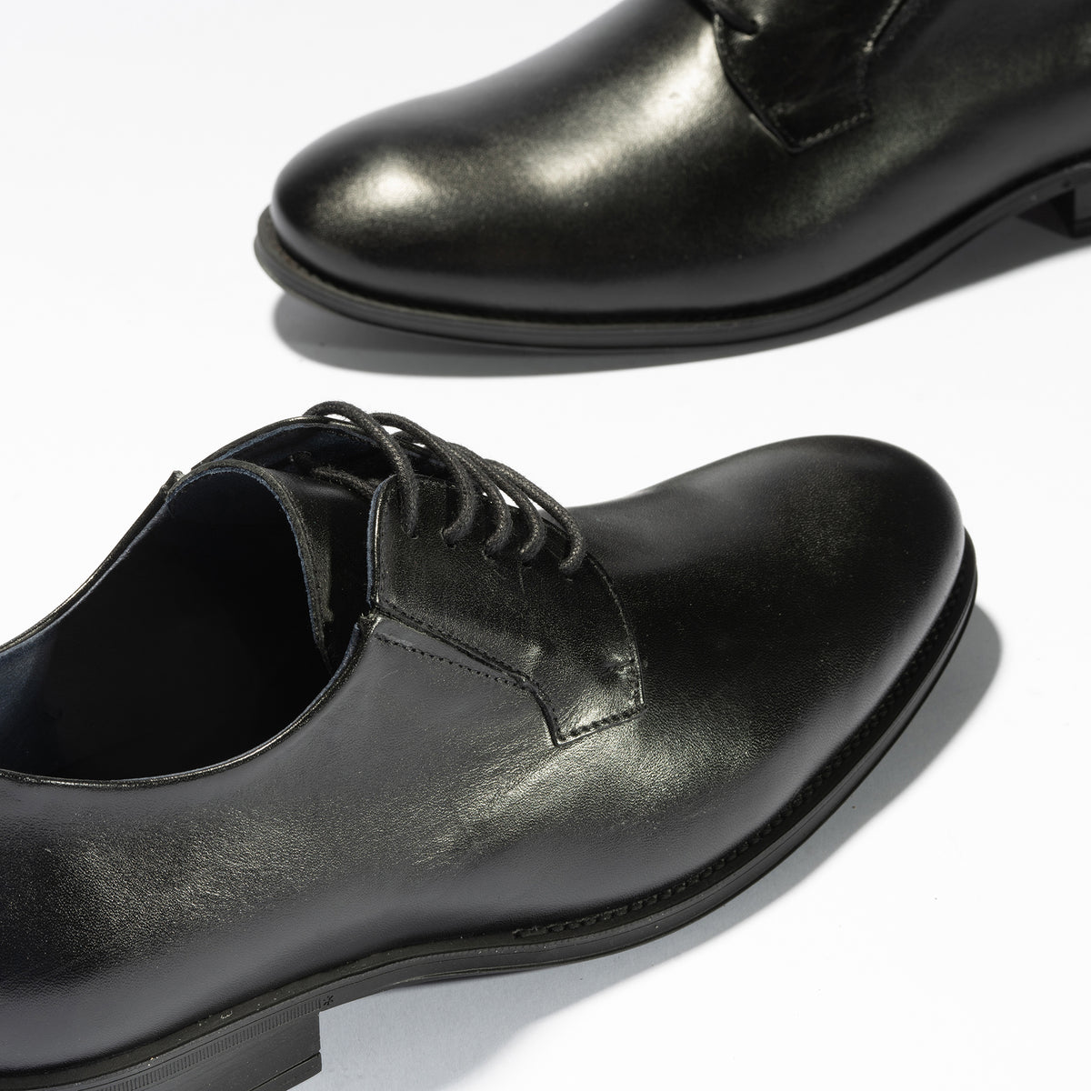 Zapato Blucher Tacón Hombre Negro