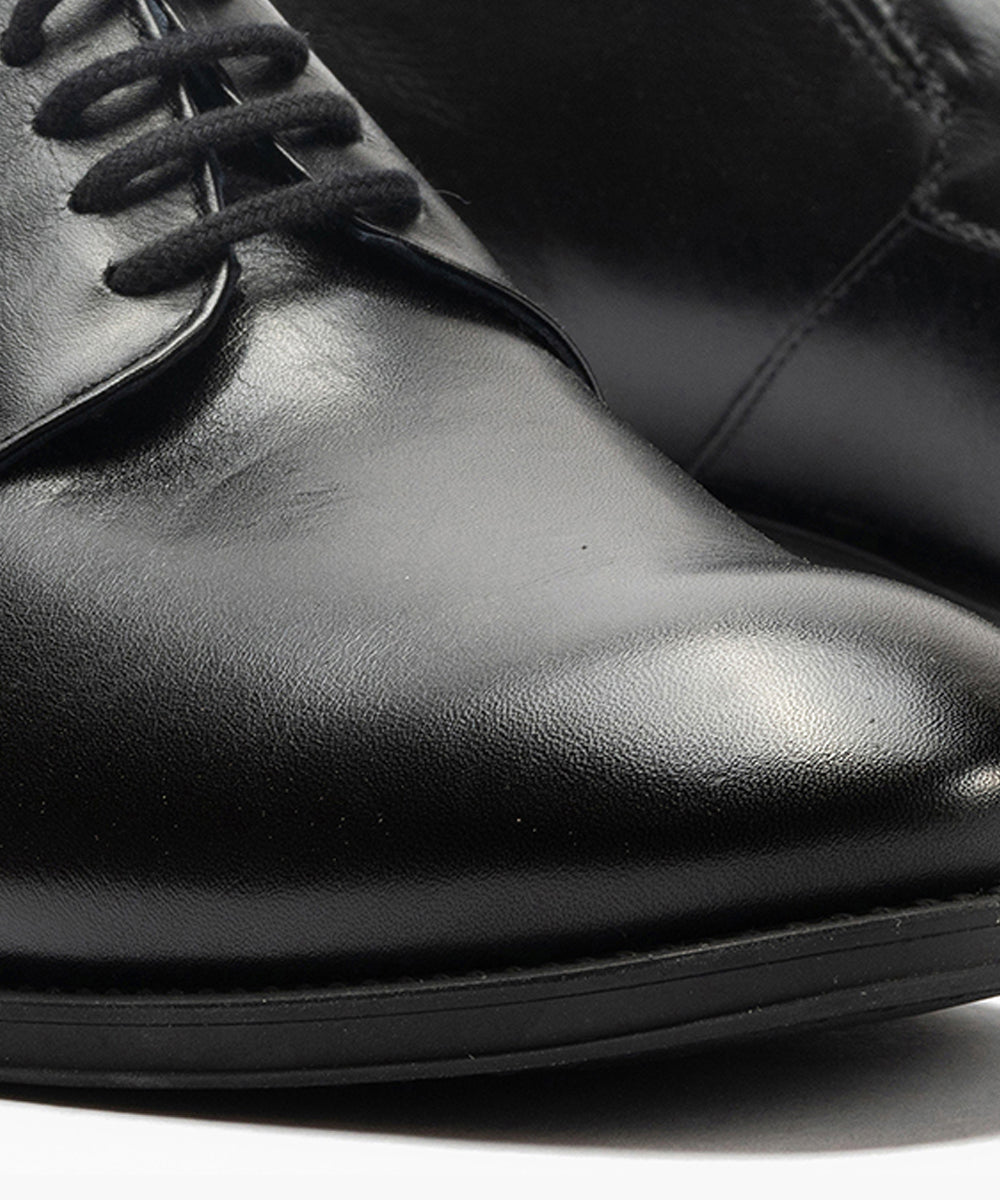 Zapato Blucher Tacón Hombre Negro