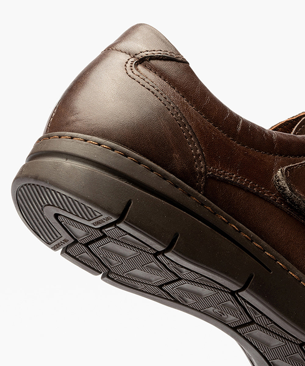Zapato Blucher Velcri Hombre Marrón