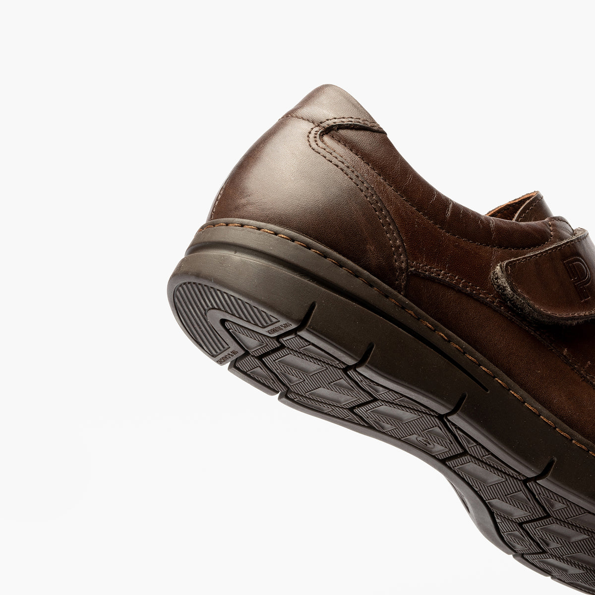 Zapato Blucher Velcri Hombre Marrón