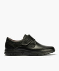 Zapato Blucher Velcro Hombre Negro