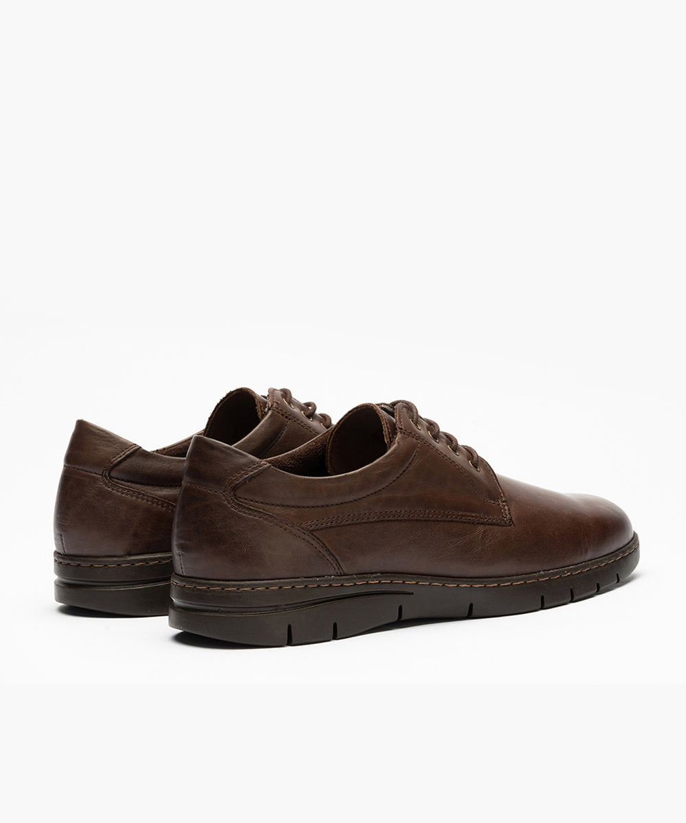 Zapato Blucher con Cordones Hombre Marrón