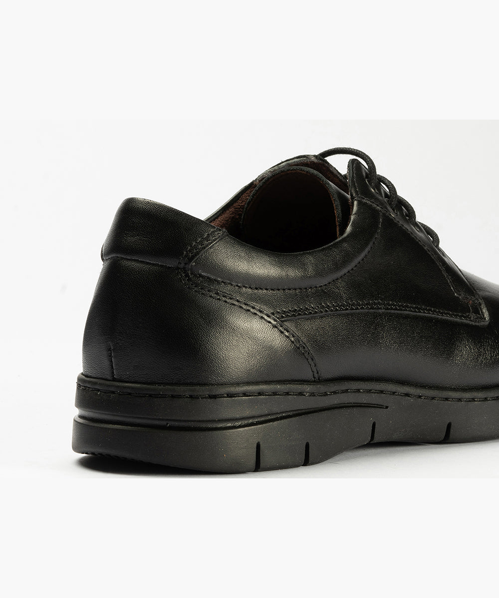 Zapato Blucher con Cordones Hombre Negro
