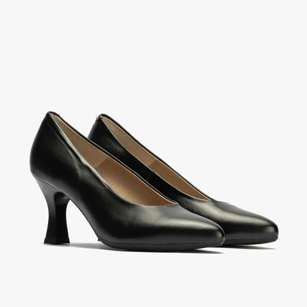 Zapato de Salón Tacón Alto Piel Negro