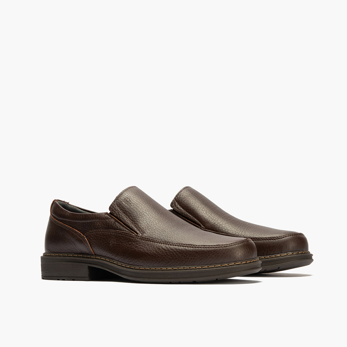 Manoletina Hombre con Elásticos Piel Brandy