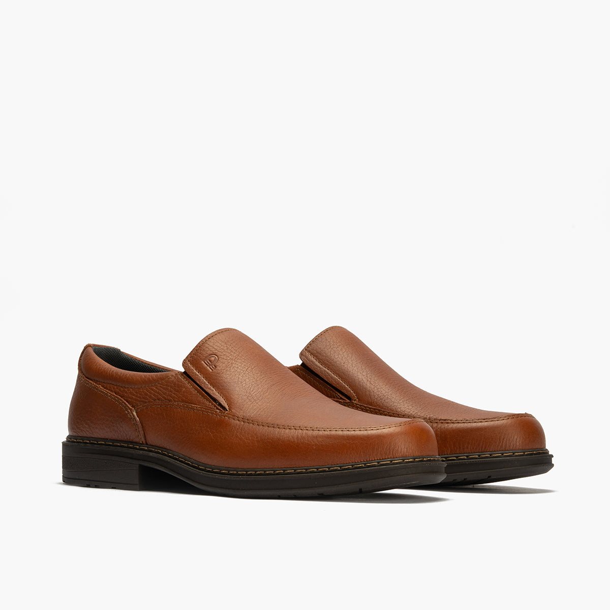 Manoletina Hombre con Elásticos Piel Cuero