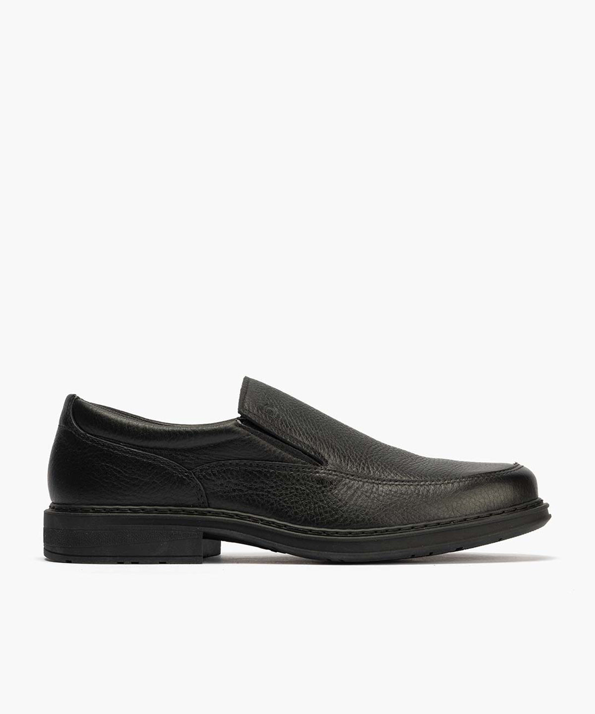 Manoletina Hombre con Elásticos Piel Negro