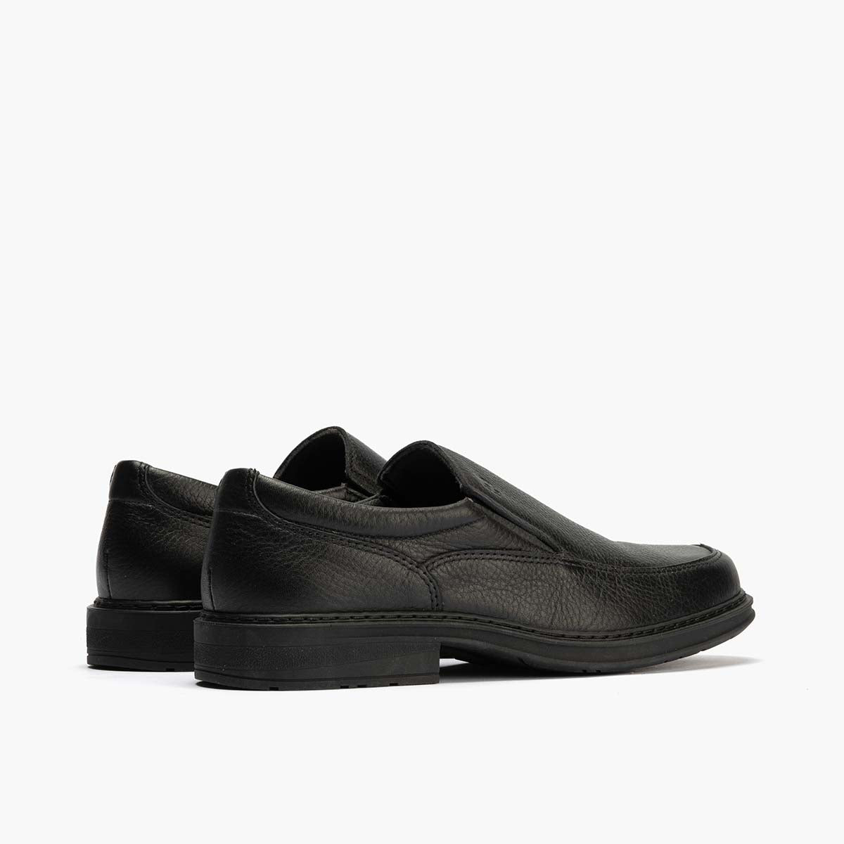 Manoletina Hombre con Elásticos Piel Negro