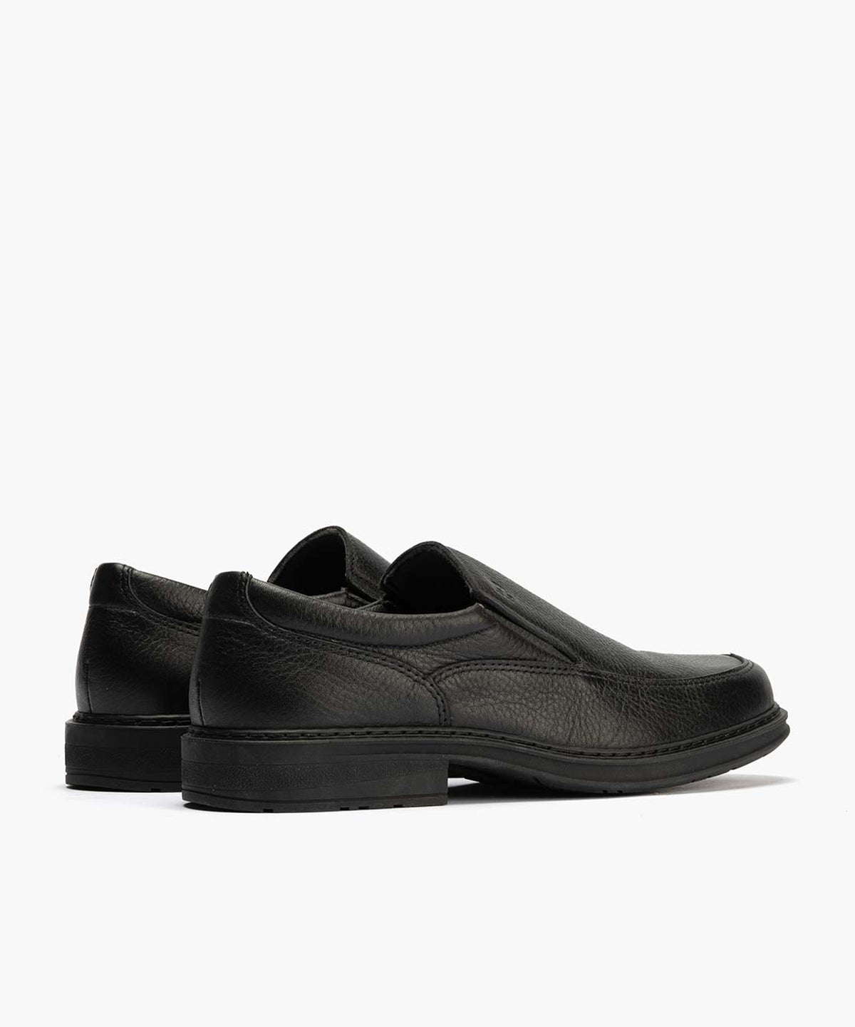 Manoletina Hombre con Elásticos Piel Negro
